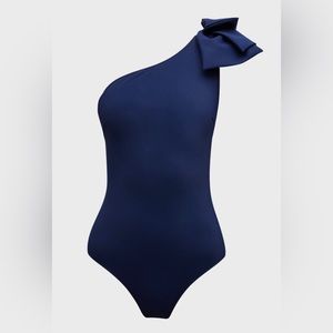 Chiara Boni La Petite Robe Sayla Asymmetric One-Piece Swimsuit - Size 8. NWT.